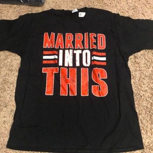 Cleveland Browns “married into this” T-shirt